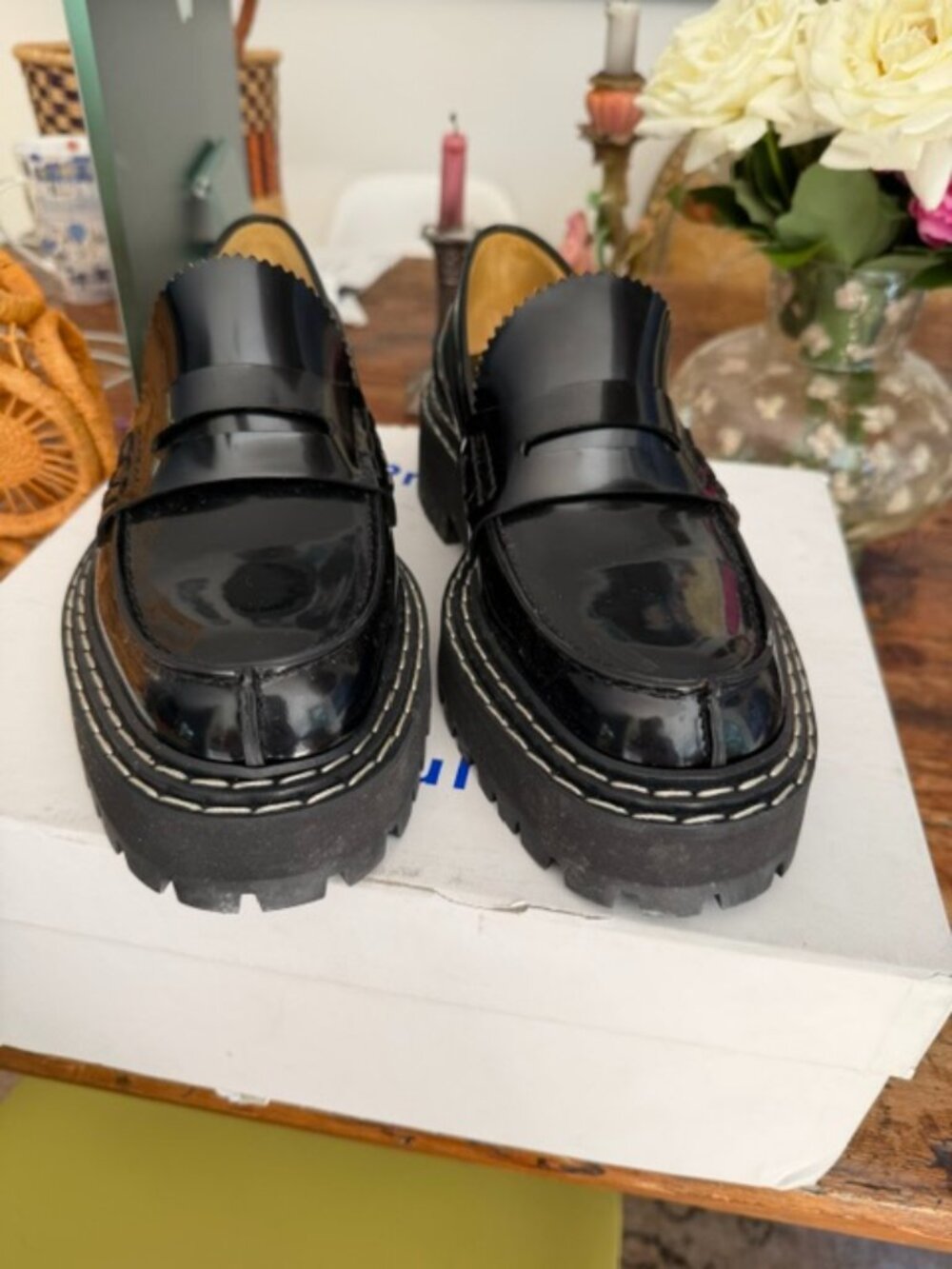 PROENZA SCHOULER PATENT LEATHER LOAFERS
